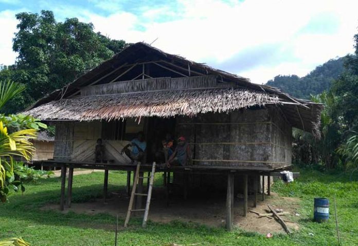 Rumah warga di Teluk Wondama