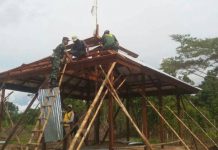 Koramil Merdey Bantu Warga Dirikan Mushola