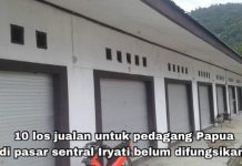 10 Los Untuk Pedagang Papua Belum Difungsikan