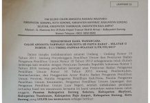 Pengumuman Hasil Wawancara Calon Anggota Panwaslu Wilayah II