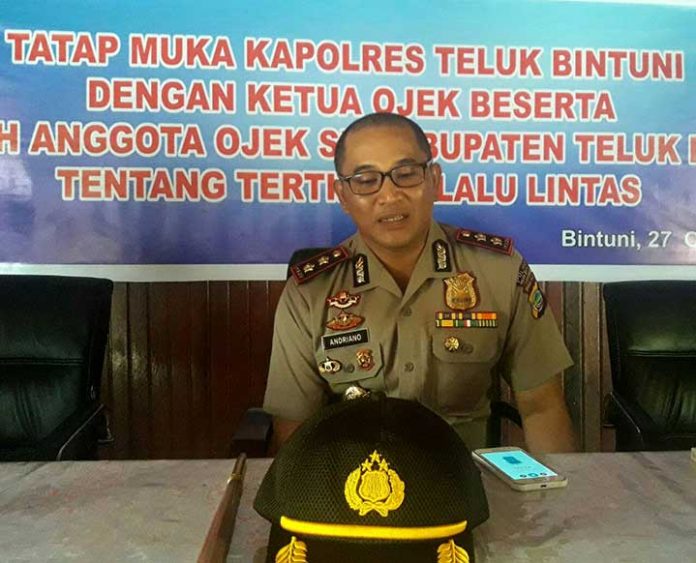 Kapolres Teluk Bintuni, AKBP Andriano Ananta, SIK