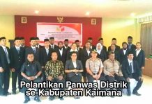 21 Panwas Distrik Kaimana Dilantik, Ini Pesan Ketua Bawaslu PB