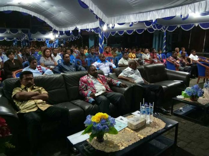 Perayaan Natal bersama pemuda Manokwari yang digelar KNPI PB, Rabu (13/12) malam.