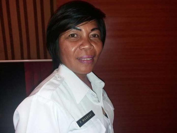 Ketua UKM IKM Nusantara Provinsi Papua Barat, Pinina Maabuat,SS,I MM.