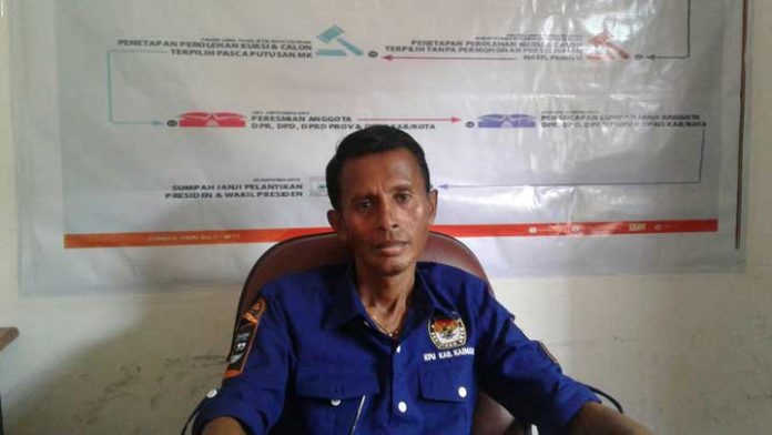 Oknis Tutuhatunewa, Komisioner Divisi Hukum KPUD Kaimana.