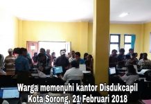 Ada 6200 Blanko e-KTP, Warga Serbu Disdukcapil Kota Sorong
