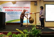 Kemen PPPA Ingatkan Pentingnya Gerakan Sosial Sesmen Pemberdayaan Perempuan dan Perlindungan Anak (PPPA), Dr. Pribudiarta Nur Sitepu, MM dan Deputi Partisipasi Masyarakat Kementrian PPPA, Ir. Agustina Erni, M.Sc membuka Rakortek Puspa Daerah di Hotel Grand Candi, Semarang, Jawa Tengah, Senin, (26/3).