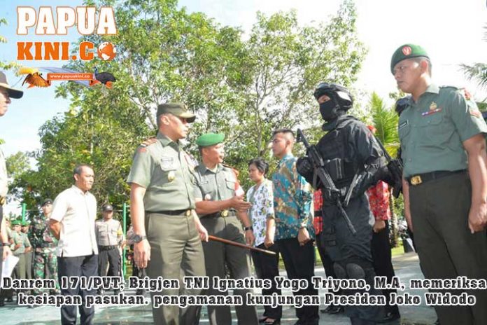 Danrem Pimpin Apel Pengamanan VVIP Kunjungan Presiden Jokowi