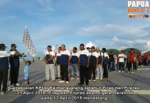 Jelang Setahun Pemilu 2019, KPUD Kaimana Gelar Jalan Sehat Jelang Setahun Pemilu 2019, KPUD Kaimana Gelar Jalan Sehat