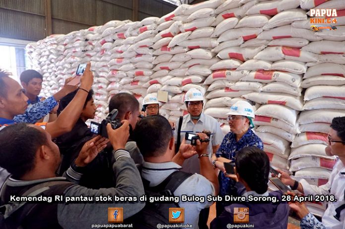 Stok Beras dan Gula Pasir Sorong Raya Aman