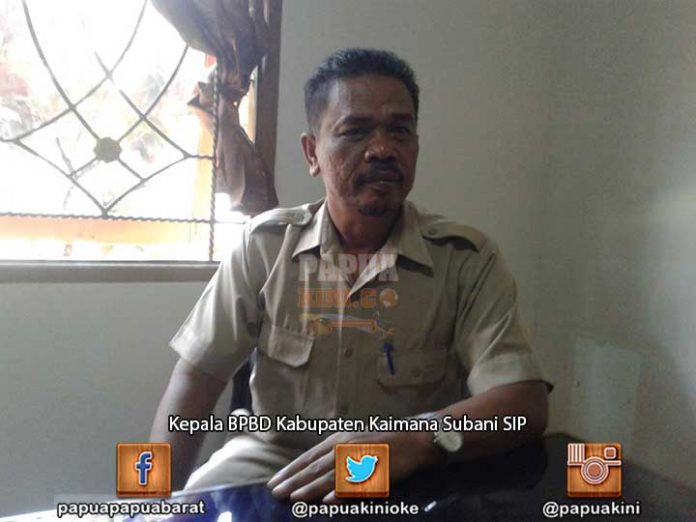 BPBD Kaimana Belum Bisa Maksimal Jalankan Tugas