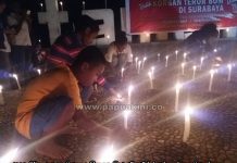 Warga Sorong Nyalakan 1000 Lilin Untuk Korban Bom Surabaya
