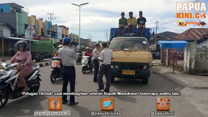 Surat Pemberitahuan Bupati Manokwari Dicuekkan