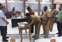 Kepala OPD Wondama Wajib Laporkan Kegiatan di Distrik ke Kepala Distrik Kepala OPD Wondama Wajib Laporkan Kegiatan di Distrik ke Kepala Distrik