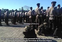 355 BKO Polda PB Siap Amankan Pilkada Papua 355 BKO Polda PB Siap Amankan Pilkada Papua