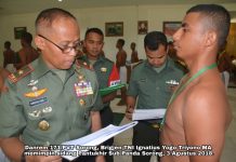 62 Putera Asli Papua Ikut Seleksi Secaba PK TNI-AD