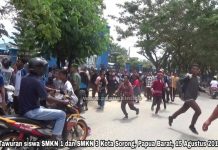 Siswa SMKN 3 dan SMKN 1 Kota Sorong Tawuran