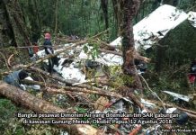 Pesawat Dimonim Air Ternyata Jatuh di Guung Menuk Pesawat Dimonim Air Ternyata Jatuh di Guung Menuk