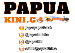 logo papuakini kaos tulisan hitam