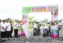 Kapolda Soft Launching Millenial Road Safety Festival Papua Barat Kapolda Soft Launching Millenial Road Safety Festival Papua Barat