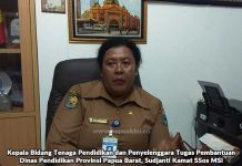 Dinas Pendidikan Papua Barat Bersihkan Data Siluman Guru Honorer Dinas Pendidikan Papua Barat Bersihkan Data Siluman Guru Honorer