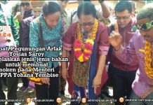 Bupati Pegaf Imbau Ganti Kantong Plastik Dengan Noken