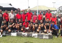 Jaga Sinergitas, Polsek Prafi-Warmare dan Koramil Olahraga Bersama Jaga Sinergitas, Polsek Prafi-Warmare dan Koramil Olahraga Bersama