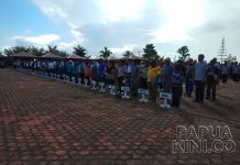 Pengukuhan Paskibra Papua Barat di Gedung DPR bukan di Unipa Pengukuhan Paskibra Papua Barat di Gedung DPR bukan di Unipa