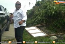 Keluarga Pemilik Lahan Rubuhkan Papan Pengumuman Pengadilan di Jalan Esau Sesa