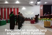 20 Anggota DPRD Kaimana Dilantik, Charlly Maipauw dan Jaquilina Claudia Jadi Pimpinan Sementara