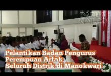 Lantik Perkumpulan Perempuan Arfak, Kepala Suku Besar Ingatkan Semangat Milenial