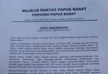 MRPB Minta Golkar Tetapkan Andrianus Mansim Jadi Unsur Pimpinan DPRD Manokwari MRPB, Majelis Rakyat Papua, Majelis Rakyat Papua Barat, Ketua MRPB, Maxsi Nelson Ahoren,