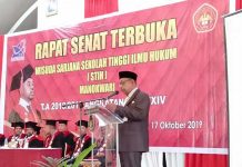 Wisuda STIH Manokwari, Gubernur Ingatkan Pacu Terus Pendidikan