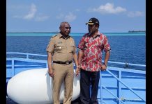 Pelayaran Gubernur dan Forkopimda Papua Barat Pasang Batas NKRI di Pulau Fani