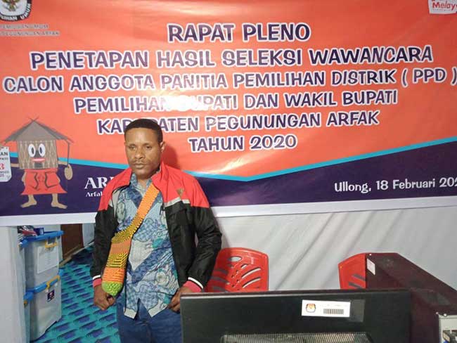 anggota-kpu-pegaf-yusak-saroy