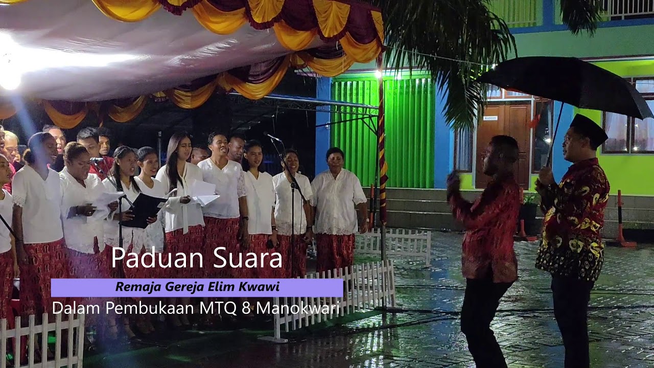 Salut, Paduan Suara Remaja Gereja Elim Kwawi Nyanyi Himne dan Mars MTQ