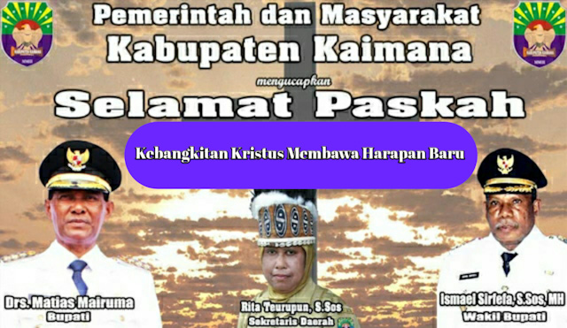 Pemkab Kaimana Iklan Paskah