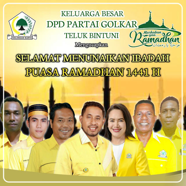 Ucapan Puasa Golkar Teluk Bintuni Anisto Manibuy