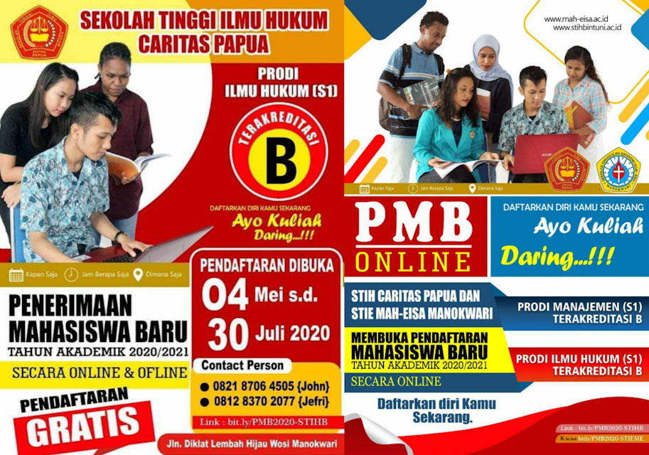 Penerimaan mahasiswa baru STIH Bintuni Manokwari