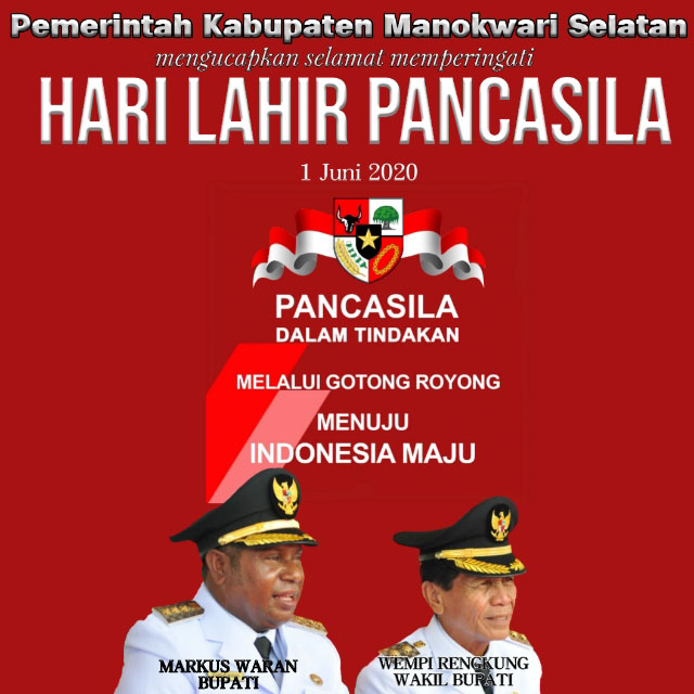 Hari Lahir Pancasila Pemkab Manokwari Selatan