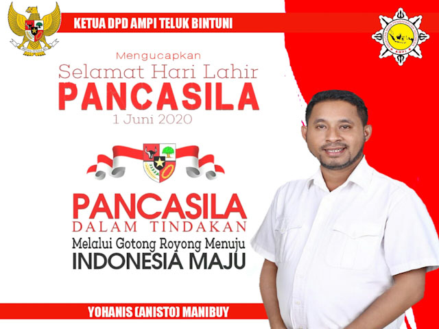 Hari Lahir Pancasila Anisto Manibuy