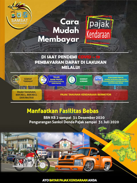 Samsat Papua Barat Bayar Pajak Kendaraan