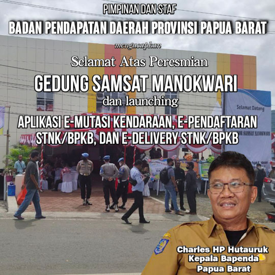 Bapenda Papua Barat iklan Samsat