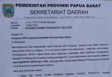 Pemprov Kumpul Data dan Klasifikasi Tiap Pekerjaan OPD kumpul data pekerjaan, Asisten II, Pemprov Papua Barat, data proyek,