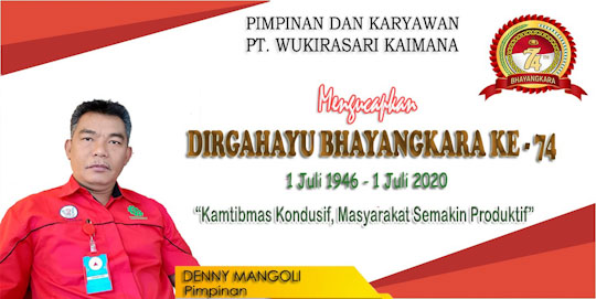 Dirgahayu Bhayangkara Wukirasari Kaimana