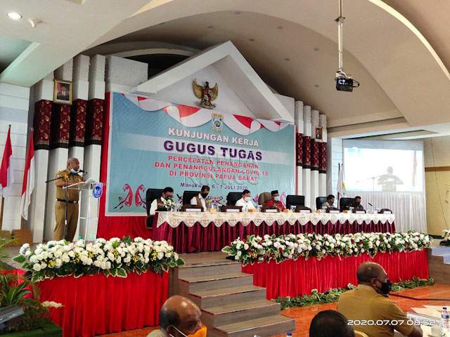 Gubernur Papua Barat rapat Covid-19 dengan menteri Total APBD 2020 Papua Barat Untuk Covid-19 Hampir 198 M