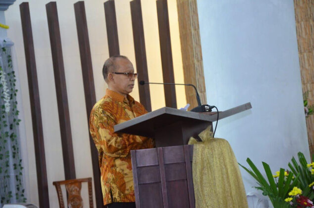 Uskup Manokwari Sorong Resmikan Menara Lonceng Paroki Santo Agustinus Manokwari