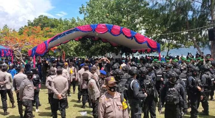 Belum Sempat Orasi, Kampanye Paslon Terkabul Dibubarkan Polisi