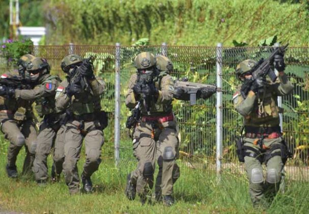 Komandan Pasmar 3 Tinjau Latihan Yontaifib 3 Marinir