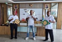 Geisler Ap Minta Dukungan Gubernur Papua Barat Geisler Ap Minta Dukungan Gubernur Papua Barat